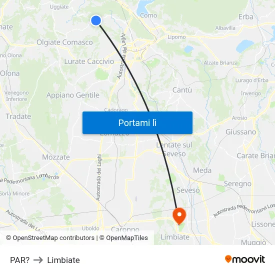 PAR? to Limbiate map