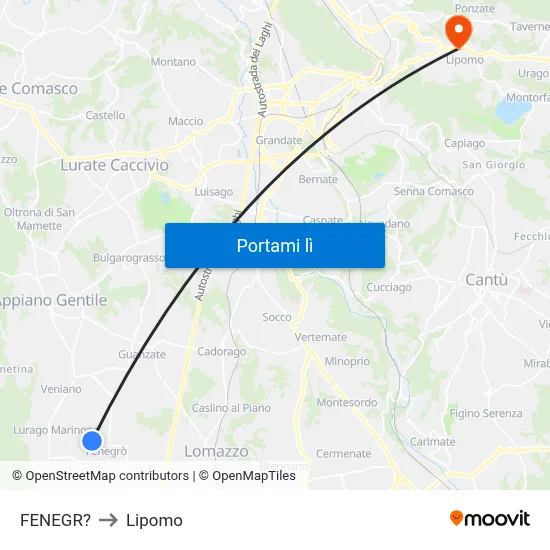 FENEGR? to Lipomo map