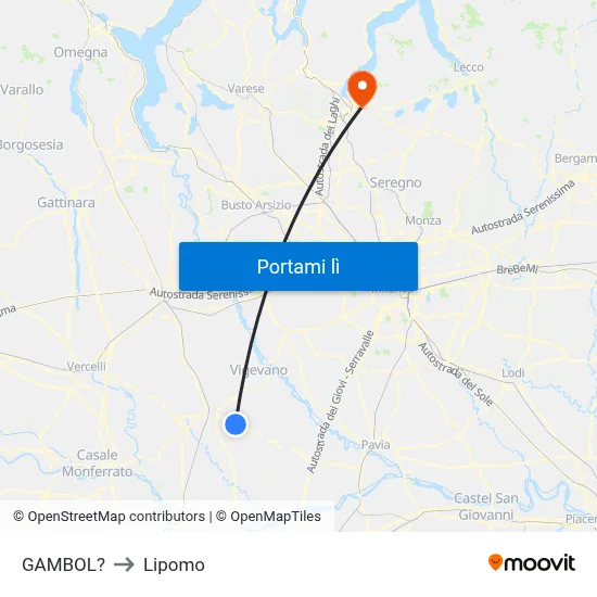 GAMBOL? to Lipomo map