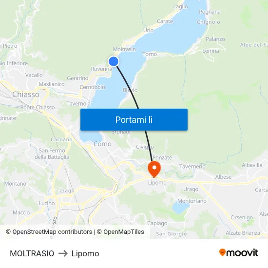 MOLTRASIO to Lipomo map