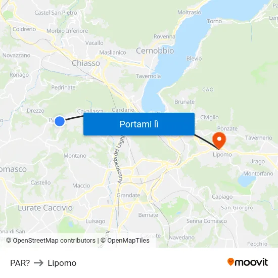 PAR? to Lipomo map