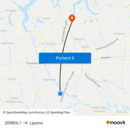 ZERBOL? to Lipomo map