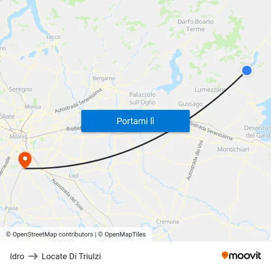 Idro to Locate Di Triulzi map