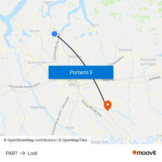 PAR? to Lodi map