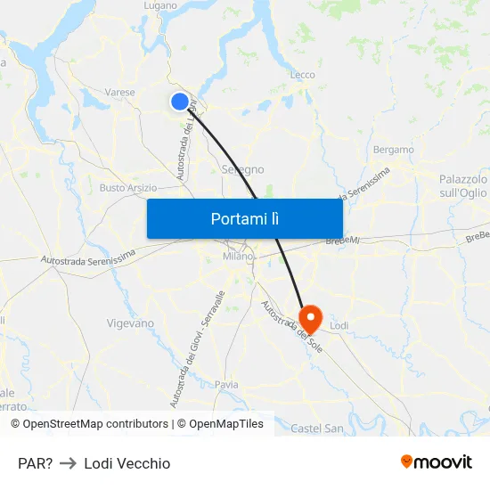 PAR? to Lodi Vecchio map