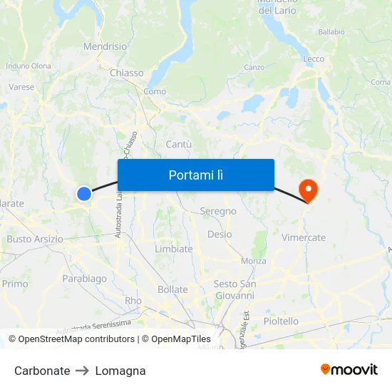 Carbonate to Lomagna map