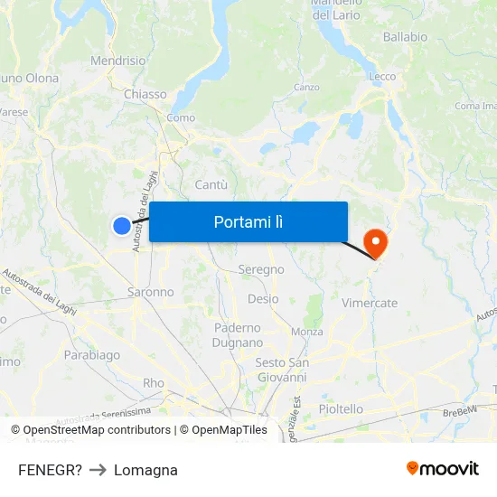 FENEGR? to Lomagna map