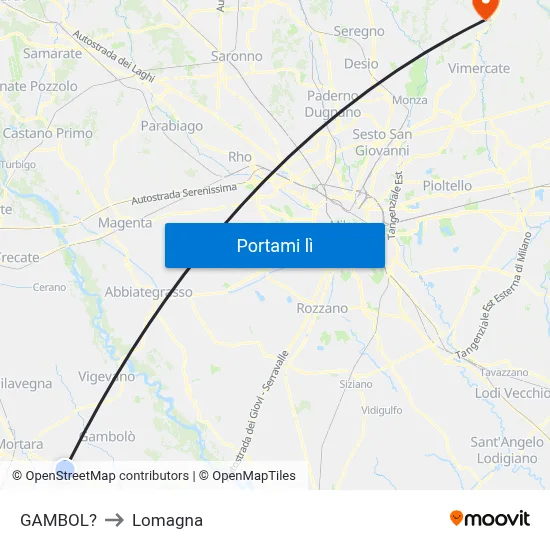 GAMBOL? to Lomagna map