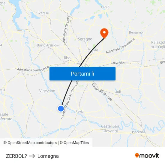 ZERBOL? to Lomagna map