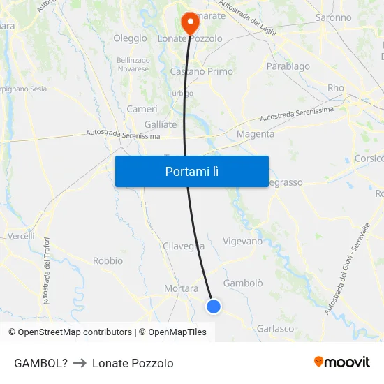 GAMBOL? to Lonate Pozzolo map
