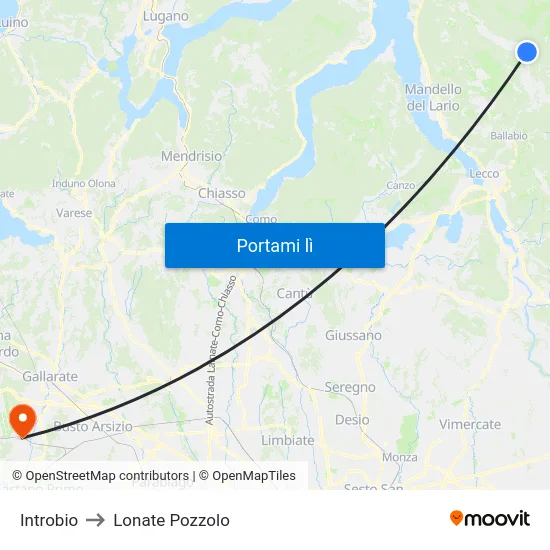 Introbio to Lonate Pozzolo map