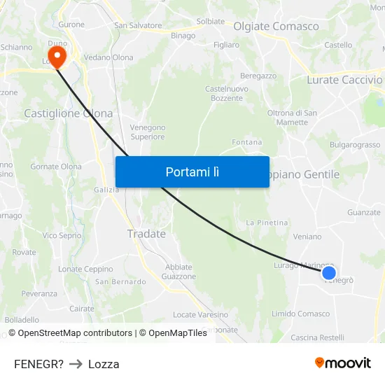 FENEGR? to Lozza map