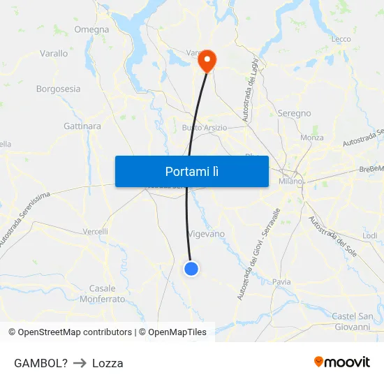 GAMBOL? to Lozza map