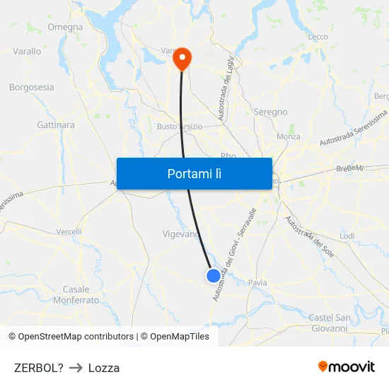 ZERBOL? to Lozza map