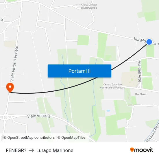 FENEGR? to Lurago Marinone map