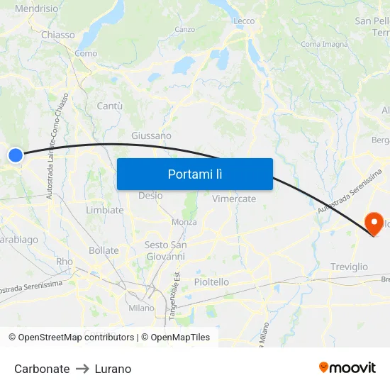 Carbonate to Lurano map