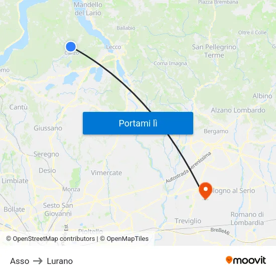 Asso to Lurano map