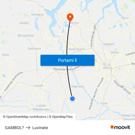 GAMBOL? to Luvinate map