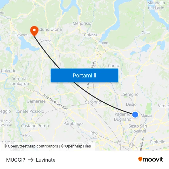 MUGGI? to Luvinate map
