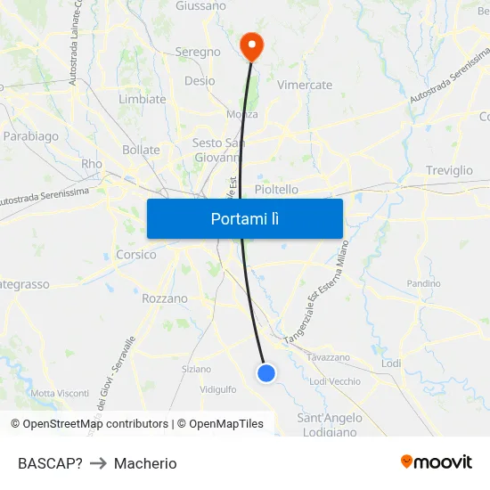 BASCAP? to Macherio map