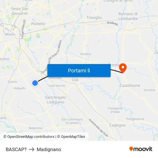 BASCAP? to Madignano map