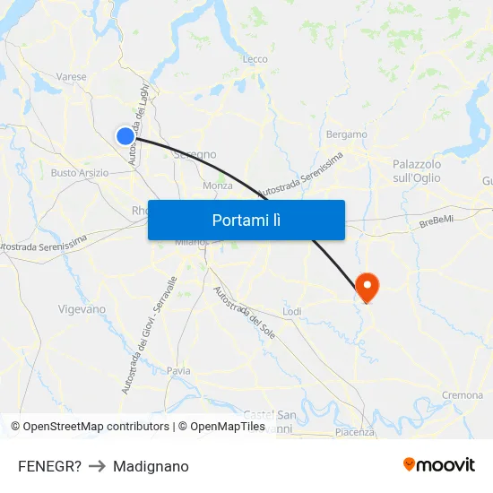 FENEGR? to Madignano map
