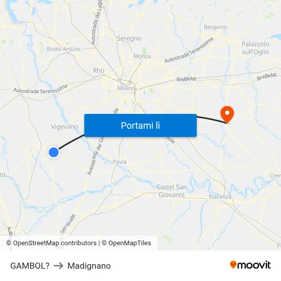 GAMBOL? to Madignano map