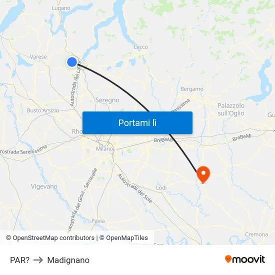 PAR? to Madignano map