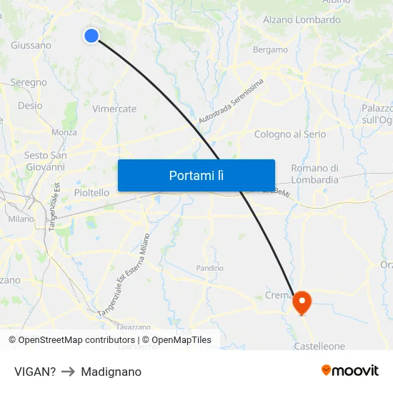 VIGAN? to Madignano map