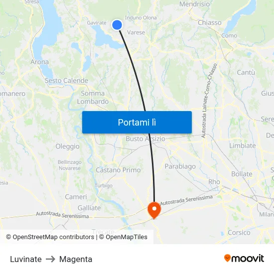 Luvinate to Magenta map