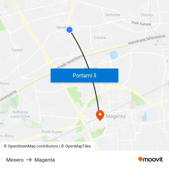 Mesero to Magenta map