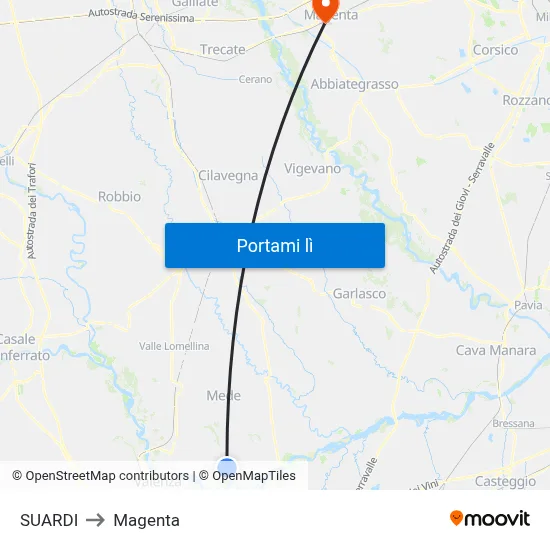 SUARDI to Magenta map