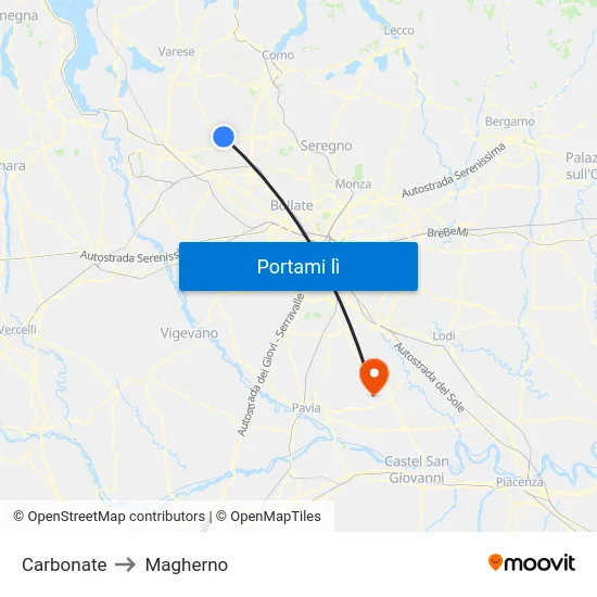 Carbonate to Magherno map