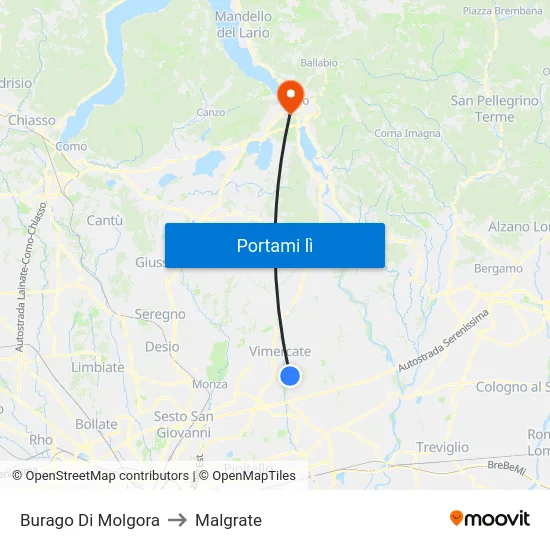 Burago Di Molgora to Malgrate map