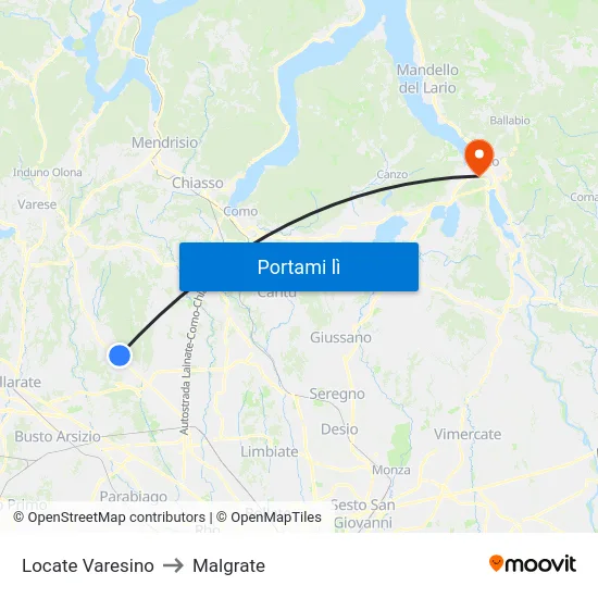 Locate Varesino to Malgrate map