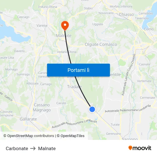 Carbonate to Malnate map