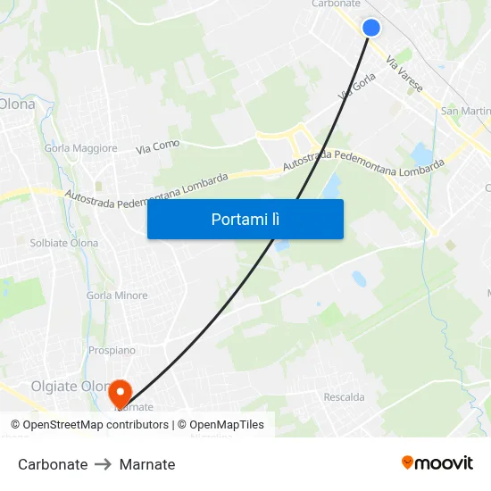 Carbonate to Marnate map