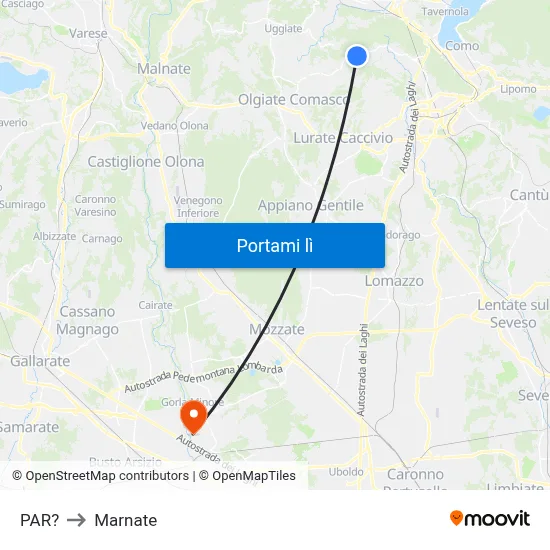 PAR? to Marnate map