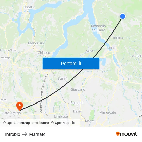 Introbio to Marnate map