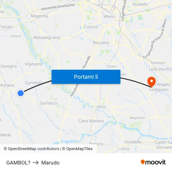 GAMBOL? to Marudo map