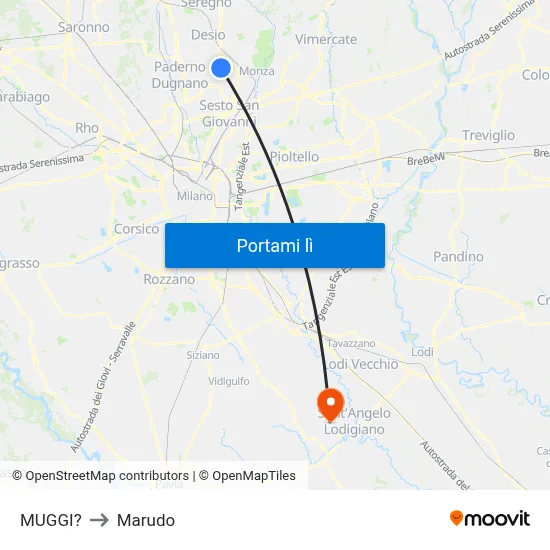 MUGGI? to Marudo map