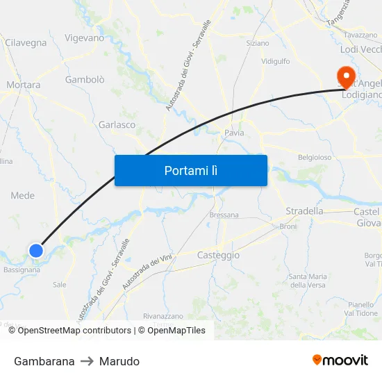 Gambarana to Marudo map