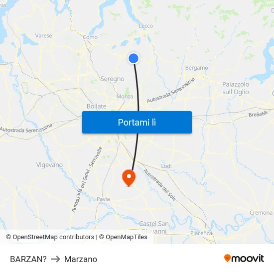 BARZAN? to Marzano map