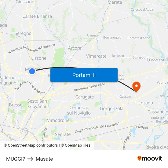 MUGGI? to Masate map