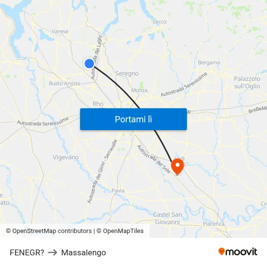 FENEGR? to Massalengo map