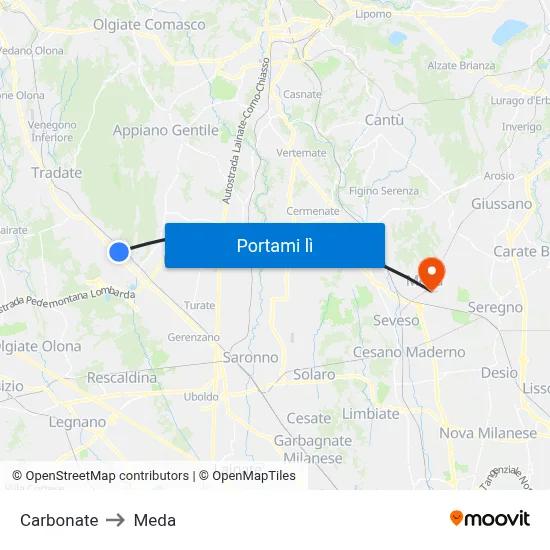 Carbonate to Meda map