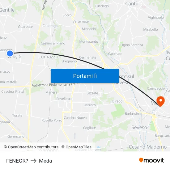 FENEGR? to Meda map
