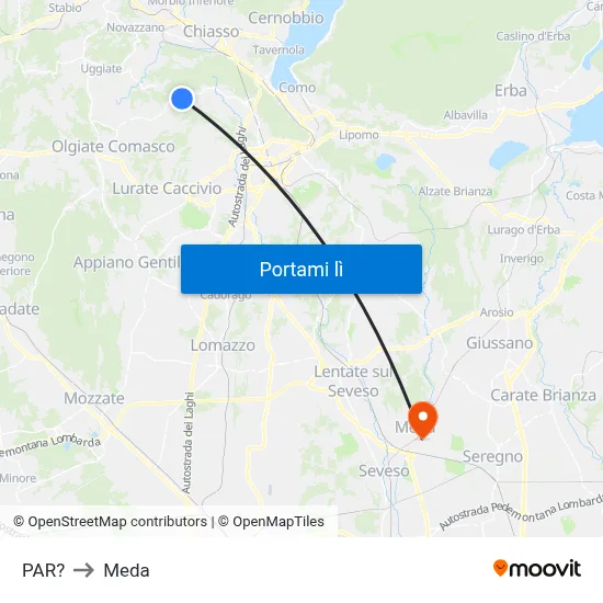 PAR? to Meda map