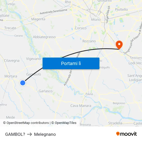 GAMBOL? to Melegnano map