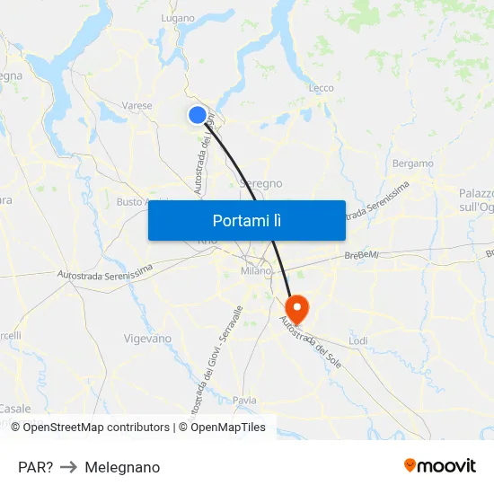 PAR? to Melegnano map